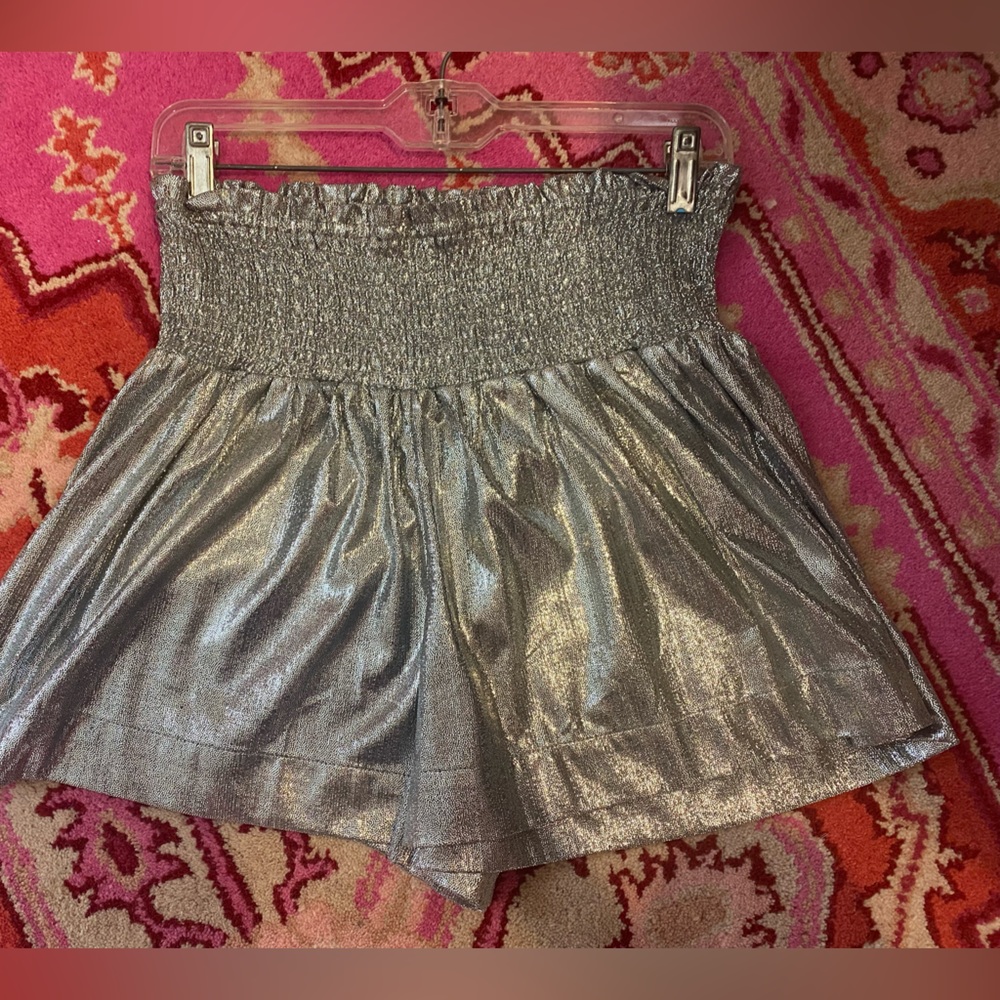 Silver metallic TCEC shorts
